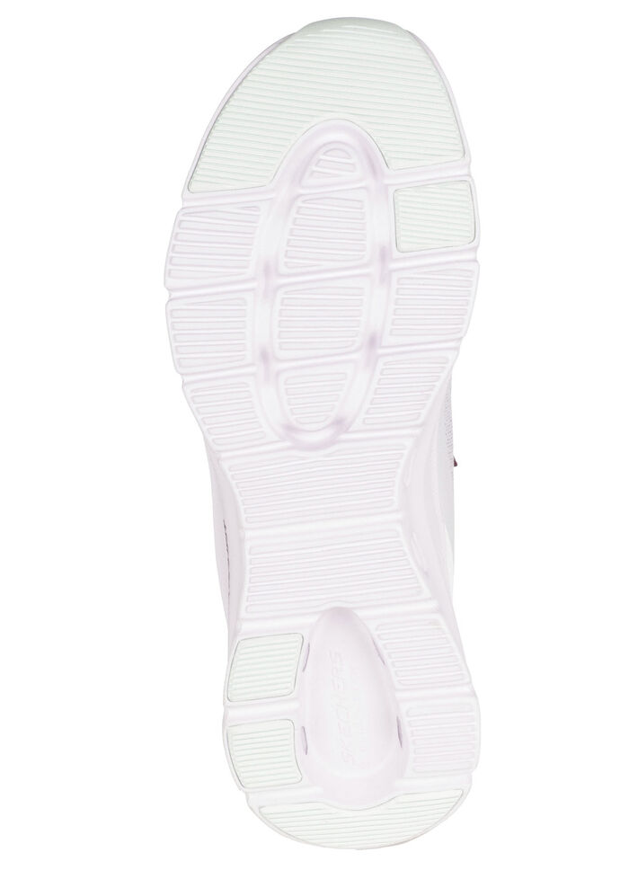 SKECHERS, trendiga damsneakers, med gjuten slip-in-hälplatta WEISS-BORDEAUX